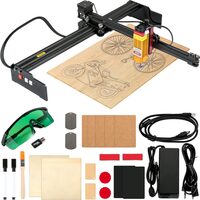 Masina de gravat cu laser, Portabila, Cadru deschis, 7.5 W, Zona de gravare 270 x 440 mm, Wi-Fi / USB, Viteza maxima 6000 mm/min, Windows 7 / 8 / 10 / 11, iOS, Android 