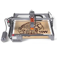 Masina de gravat cu laser, 10 W, Zona de gravare 400 x 400 mm, USB, Viteza maxima 10000 mm/min, Windows 7 / 8 / 10 / 11, iOS, Android, pompa de aer inclusa