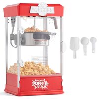 Masina automata Popcorn Cinema, capacitate 7 l, putere 480 W, Rosu, 275x240x485 mm