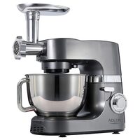 Robot de bucatarie planetar, 1200 W, 4 functii, Bol Inox 7 l, 6 viteze, 3 site pentru tocat carne