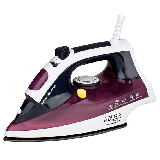Fier de calcat cu aburi, 2200W, Talpa antiaderenta Inox, Rezervor de apa 100 ml, Functie de auto-curatare