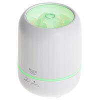 Difuzor aromaterapie cu ultrasunete, Lumina ambientala 7 culori led, 100 ml, 97 x 97 x 121.5 mm, USB