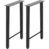 Set 2 picioare pentru mese, Vivatechnix Industrial, Otel, Inaltime 71 cm, max 300 kg, reglaj stabilitate