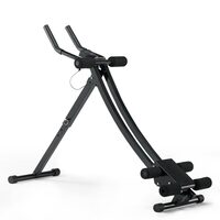 Aparat fitness pentru abdomen, Pliabil, 4 grade de dificultate, max 200 kg, Otel Carbon, Afisaj digital parametri