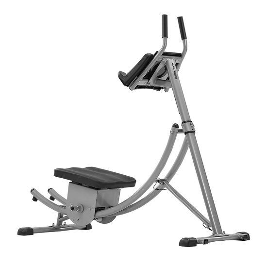 Aparat fitness profesional pentru abdomen, Pliabil, 4Intensitate reglabila, max 136 kg, Otel Carbon, Afisaj digital parametri