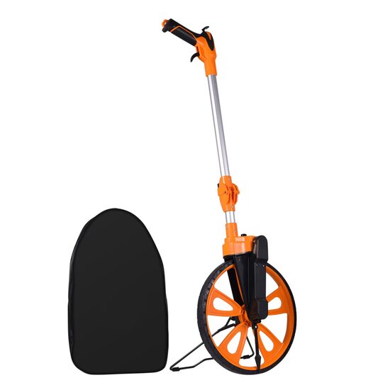 Roata de masurat distante, Telescopica 52-101 cm, Diametru roata 317.5 mm, 10000 m, afisaj mecanic, Frana de mana