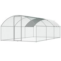 Cotet pentru pasari si animale mici, 3x5.88x1.99 m, Acoperis PE, Usa intrare, Otel galvanizat