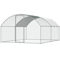 Cotet pentru pasari si animale mici, 3x3.93x1.99 m, Acoperis PE, Usa intrare, Otel galvanizat