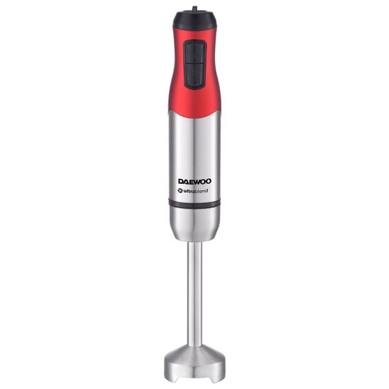 Blender de mana, functii Pulse, Turbo, 1200 W, 6 trepte de viteza, Rosu/Argintiu