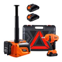 Kit cric electric cu acumulator, Inaltime ridicare 160-450 mm, Telecomanda, Masina insurubat/desurubat 400 Nm, Max 5 Tone, Triunghi reflectorizant, Lanterna
