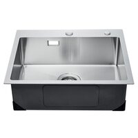 Chiuveta comerciala otel inoxidabil, 550x450x190 mm, Strat de izolare fonica si anti-condens, Incastrabila, Margine groasa 3 mm