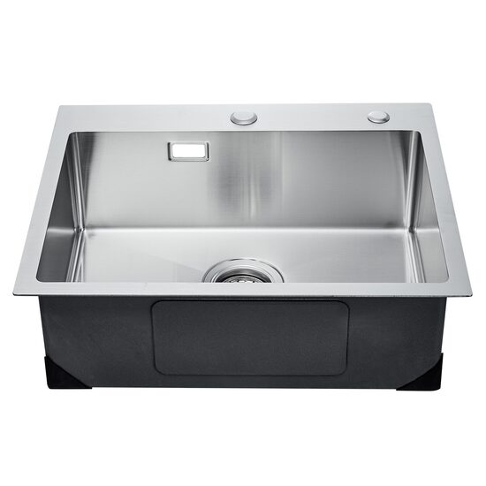 Chiuveta comerciala otel inoxidabil, 550x450x190 mm, Strat de izolare fonica si anti-condens, Incastrabila, Margine groasa 3 mm