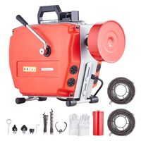 Sarpe pentru desfundat tevi, Electric, Profesional, 6 x capete taiere, 420 W, Lungime 5.5/36 m, Diametru 10/22 mm