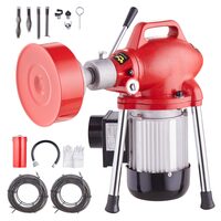 Sarpe pentru desfundat tevi, Electric, Profesional, 7 x capete taiere, 370 W, Lungime 36/7 m, Diametru 3/8 si 5/8 inch