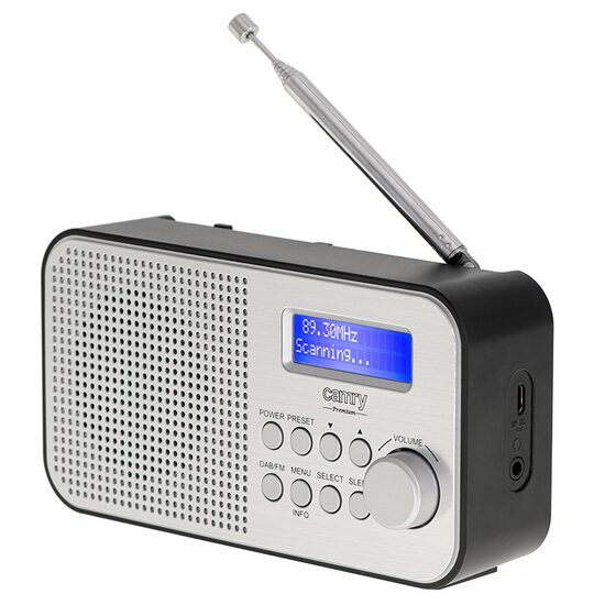 Radio portabil FM, antena telescopica, Afisaj Digital, Acumulator Li-Ion, Alarma
