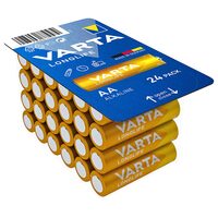 Set 24 baterii alcaline Longlife Varta, tip AA, 1.5 V