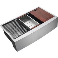 Chiuveta Inox, Protectie anti-stropire, dimensiune 914.4x558.8x228.6 mm, Accesorii incluse