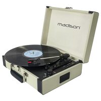 Pick-up Retro cu difuzoare integrate, Bluetooth, 3 viteze 33/45/78 rpm, Functie de inregistrare 
