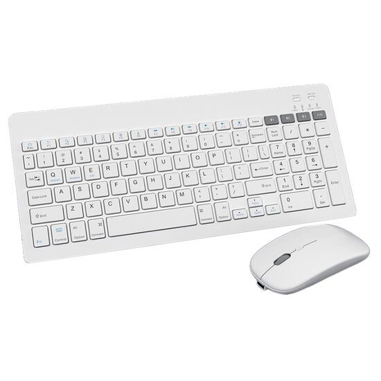 KIT TASTATURA SI MOUSE WIRELESS MISZ ALB OMEGA