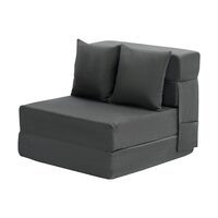 Canapea pentru o persoana, 2 x perne, max 200 kg, Extensibila, Husa detasabila, Dimensiuni extinse 1860 x 730 x 150 mm