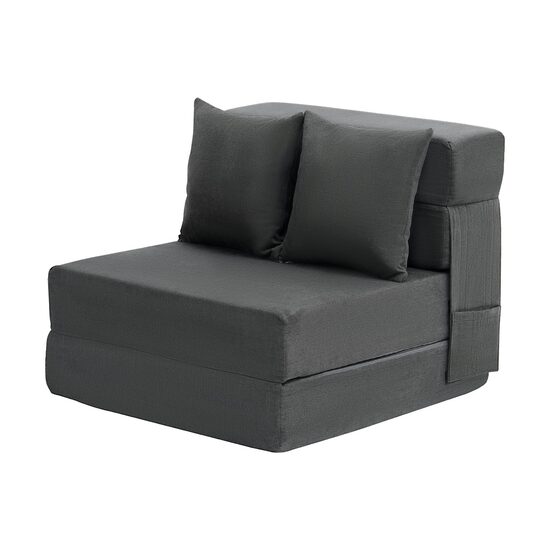Canapea pentru o persoana, 2 x perne, max 200 kg, Extensibila, Husa detasabila, Dimensiuni extinse 1860 x 730 x 150 mm