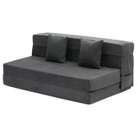 Canapea pentru doua persoana, 2 perne, max 200 kg, Extensibila, Husa detasabila, Dimensiuni extinse 2060 x 1545 x 150 mm