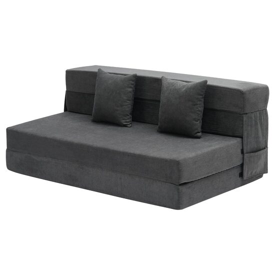 Canapea pentru doua persoana, 2 perne, max 200 kg, Extensibila, Husa detasabila, Dimensiuni extinse 2060 x 1545 x 150 mm