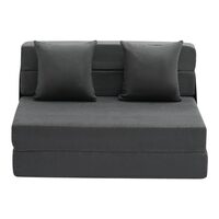 Canapea pentru doua persoane, max 200 kg, Extensibila, Husa detasabila lavabila, Dimensiuni extinse 1950 x 1005 x 150 mm, 2 perne