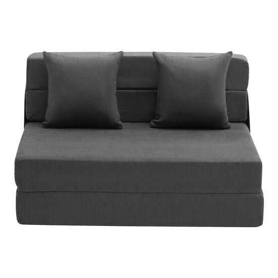 Canapea pentru doua persoane, max 200 kg, Extensibila, Husa detasabila lavabila, Dimensiuni extinse 1950 x 1005 x 150 mm, 2 perne