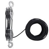 Scripete manual cu raport 5:1, Capacitate 500 kg, Lungime franghie 30.48 m, Otel