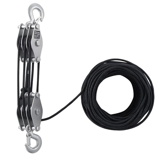 Scripete manual cu raport 5:1, Capacitate 500 kg, Lungime franghie 30.48 m, Otel