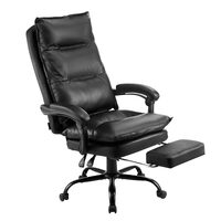Scaun de birou, suport pentru picioare, max 181 kg, 710 x 685 x 1304 mm, Negru, Perna lombara