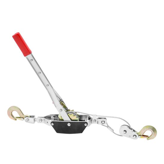 Troliu manual cu 2 carlige, capacitate 2000 kg, lungime cablu otel 3.7 m, Clichet