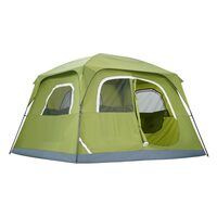 Cort pentru 4-5 persoane, dimensiune 305x275x200 cm, protectie solara anti-UV50, Verde, impermeabil PU3000mm