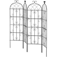 Set 4 Suporturi pentru plante agatatoare, 51 x 180 cm, Otel