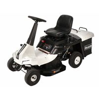 Mini tractoras gazon Blackstone Raven, 5.9 CP 3000 rpm, Inaltime taiere 35-75 mm, Pornire electrica, 5 viteze, Diametru 61 cm, Mulching, Faruri Led