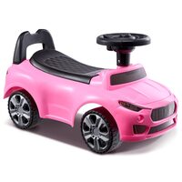 Masinuta Ride-on, Sistem Anti-rasturnare, Muzica pe volan, 1-3 Ani, 66 x 29 x 36 cm, Spatiu depozitare, max 22 kg, Roz