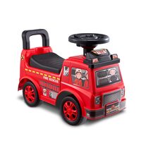 Masina pompieri Ride-on, Sistem Anti-rasturnare, Muzica pe volan, 1-3 Ani, 52.5 x 22.5 x 37 cm, Spatiu depozitare, max 22 kg, Rosu