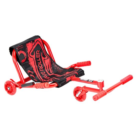 Tricicleta cu miscare Twister, led in roti fara baterii, max 90 kg, Lungime reglabila, Rosu/Negru  