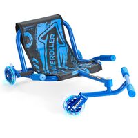 Tricicleta cu miscare Twister, led in roti fara baterii, max 90 kg, Lungime reglabila, Albastru/Negru  