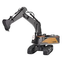 Excavator cu telecomanda, Scara 1:14, Baterie Li-Ion, ABS, 625 x 190 x 225 mm, 3 motoare independente