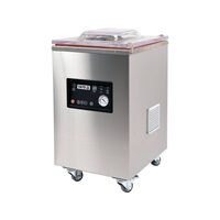 Masina profesionala de ambalat in vid, Inox, 900 W, Latime 420 mm, dimensiuni camera 420x310x75 (125) mm