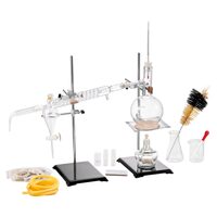 Kit de distilare uleiuri esentiale 28 piese, sticla borosilicate 3.3, Dimensiuni 460x330x230 mm, 500 ml