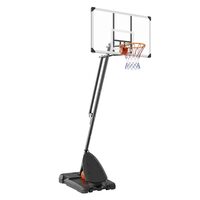 Panou baschet inaltime reglabila 232-305 cm, diametru inel 483 mm, Otel / ABS, Interior/Exterior