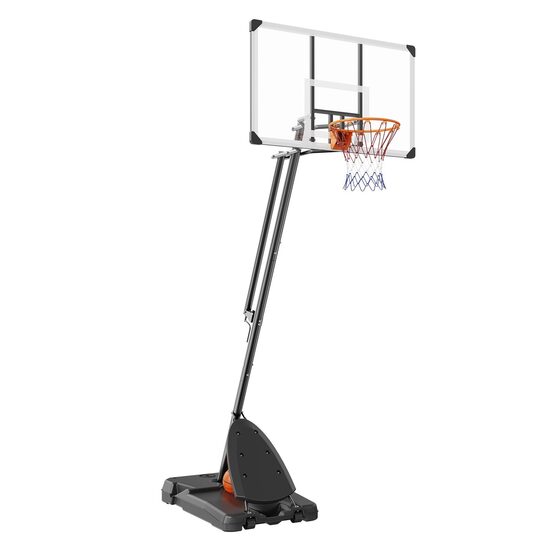 Panou baschet inaltime reglabila 232-305 cm, diametru inel 483 mm, Otel / ABS, Interior/Exterior