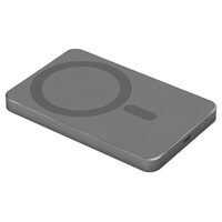 Powerbank Li-Ion, Magnetic MagSafe, 5000 mAh, 15 W, Incarcare Wireless, intrare/iesire USB-C, iesire USB intrare/iesire USB, Gri
