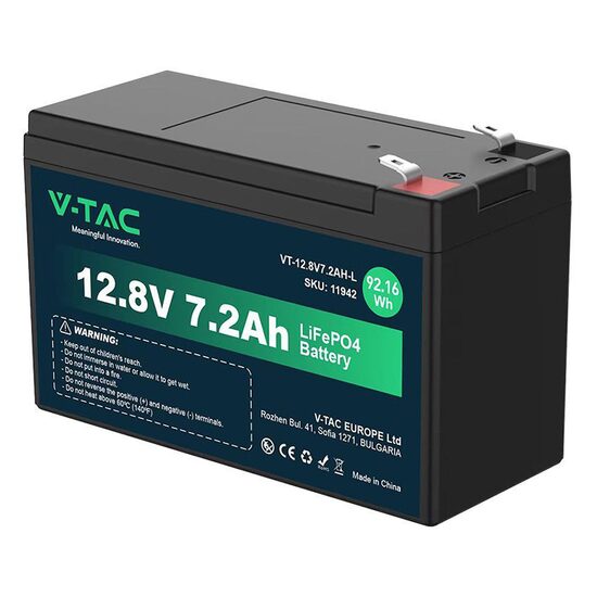 Acumulator Lithium, 12.8 V, 7.2 Ah, dimensiune 150 x 63 x 93 mm, IP55