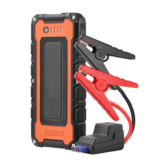 Jump Starter auto portabil, 3in1, Powerbank, Lanterna, Curent de varf 3000 A, Curent pornire 500 A
