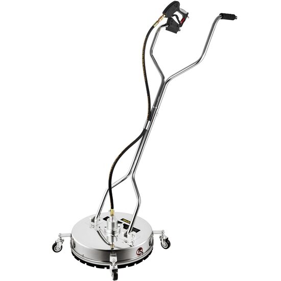 Curatator pavaje pentru masina de spalat cu presiune, Inox, 55-275 Bar, 7.5-32 l/min, Diametru 51 cm, 2 duze