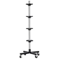 Suport vertical cu roti pentru 4 anvelope, Inaltime 1160 mm, max 100 kg, Otel